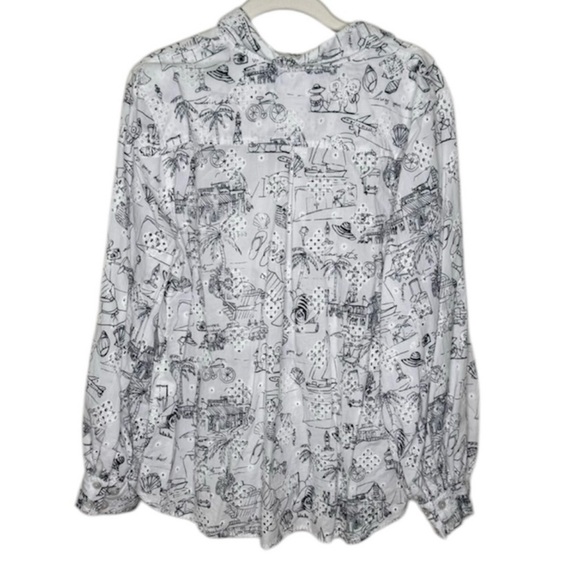 Chico’s Sanibel Eyelet Billow Sleeve Top Women’s Size 16/18 Chico’s size 3 - Picture 6 of 11